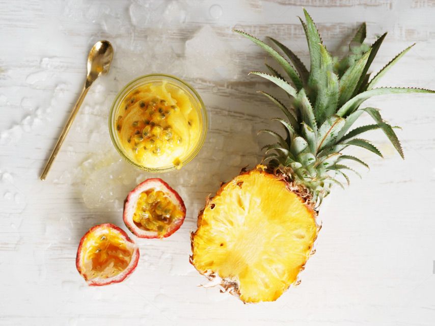 Jus d'Ananas et Fruit de la Passion