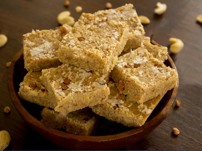 Coconut and Pistachio Barfi