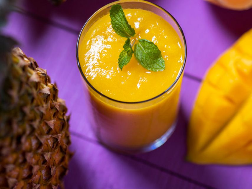Smoothie à l'Ananas et à la Mangue