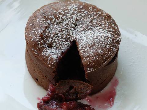 Moelleux au Chocolat et Coulant de Fraises