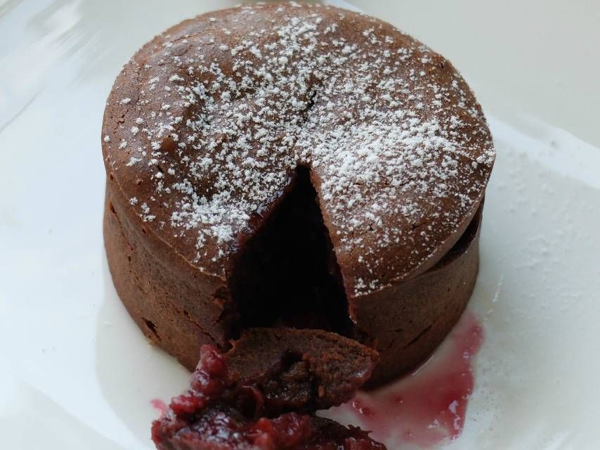 Moelleux au Chocolat et Coulant de Fraises