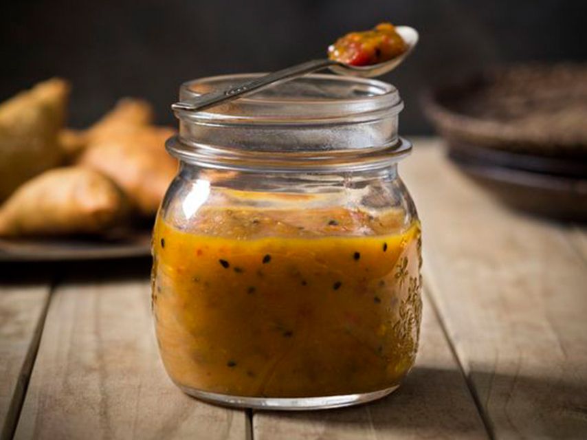 Chatini de mangue et du piment