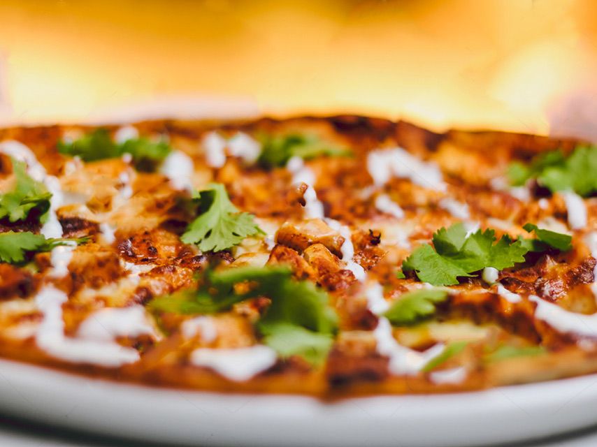 Pizza au Poulet Tandoori