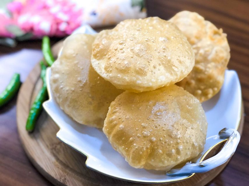 Puri with Curd