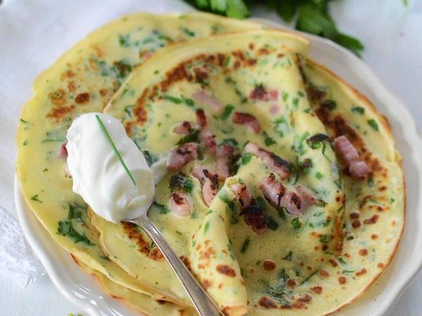 Crêpes Salées (Sans Oeufs - Sans Lait) avec du satini cotomili — photo 3