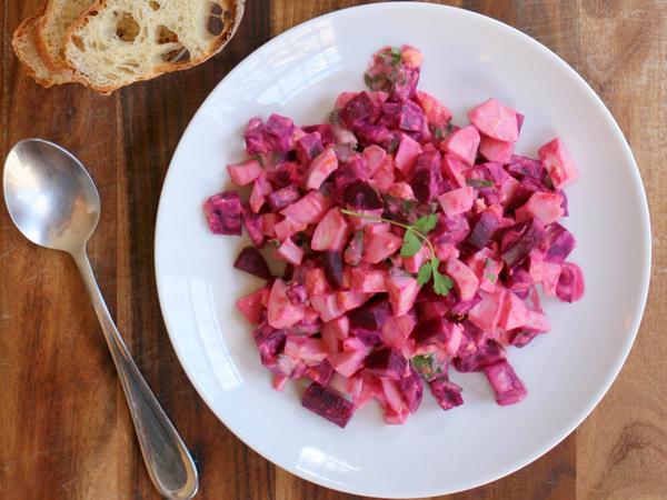 Salade Legumes (Beetroot, Eggs and Potato Salad) — photo 2