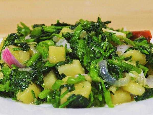 Touffé Cresson (Sauteed Watercress with Potato) — photo 2