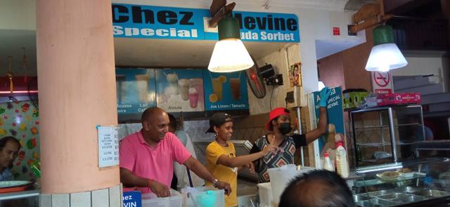 Chez Mevine Spécial Alouda Sorbet in Port Louis