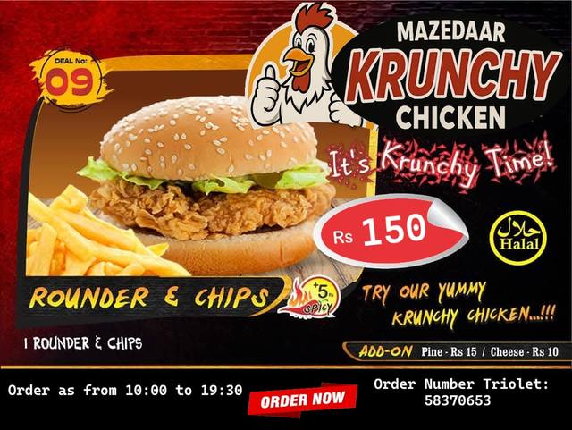 Mazedaar Krunchy Chi-cken in Triolet